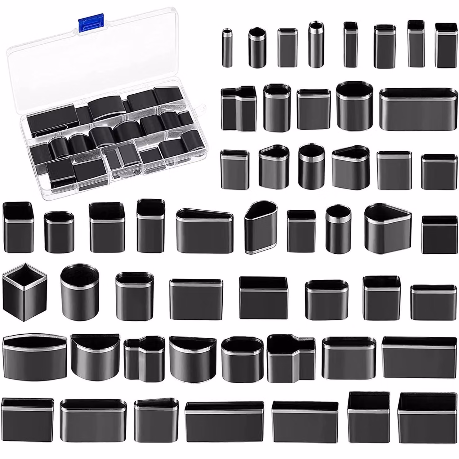 Solidchoice - Set di strumenti per la lavorazione del cuoio, composto da 52 pezzi, per il taglio e la sagomatura. Utensili artigianali per progetti fai-da-te