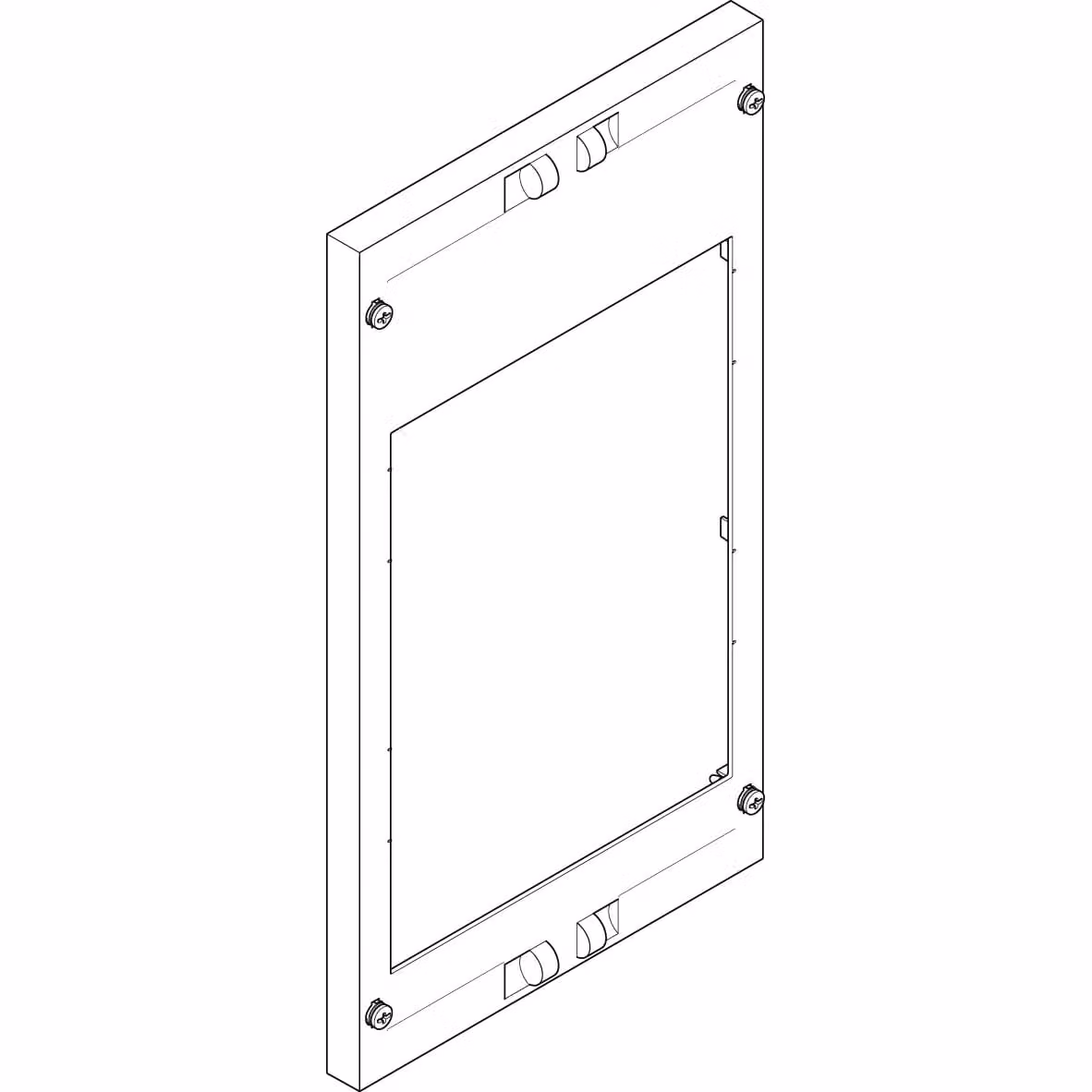 Piastra di copertura ABN 250x450 mm 1FB/3RE_NH2 per sezionatore NH2 EBM 70 mm FAT13722N