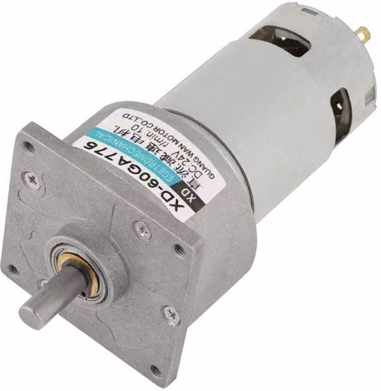 Motore DC compatto da 35W - 12/24V - 600 giri/minuto - Alto coppia - Funzionamento silenzioso - Dimensioni 60*100 mm
