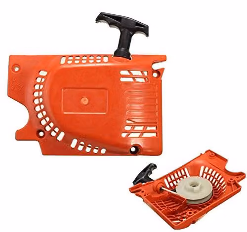 Avviatore a strappo di ricambio, colore rosso, per motoseghe cinesi modelli 4500, 5200, 5800