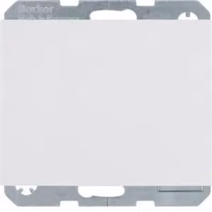 Berker 6765777109 Presa con polo di terra e coperchio ribaltabile, bianco polare, lucido Berker K.1