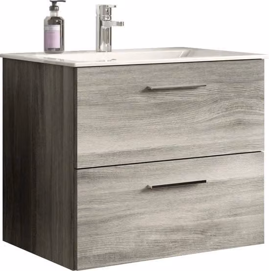 Cassa inferiore in legno per lavabo - Arredamento bagno - Rame - Design eterno - 60 cm x 52 cm x 44 cm