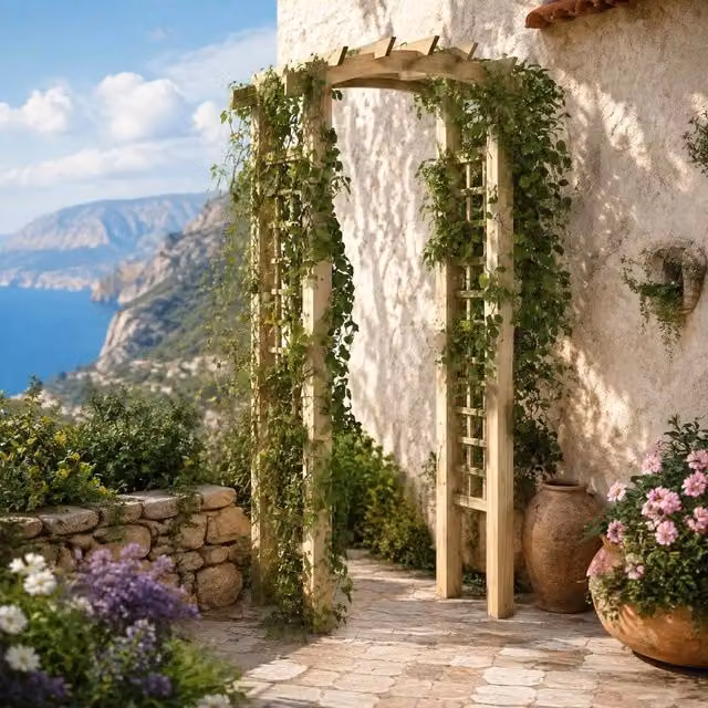 Rose Arch 110x60x210 Cm Solid Pine Wood, Impregnated