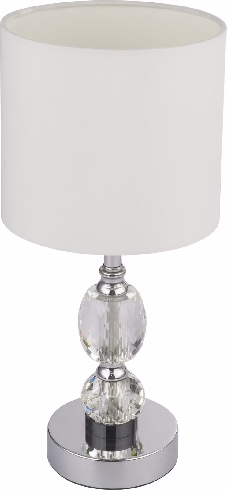 Lampada da tavolo Bronn Bianco, trasparente
