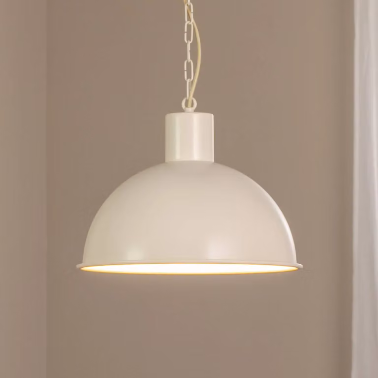 Lampada a sospensione Emoti Argon, dimmerabile, Crema / Ambra, Soggiorno / Sala da pranzo, Metallo, Industriale, Lampada a sospensione