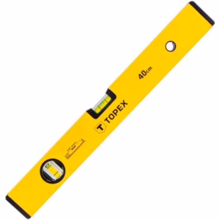 Livella TOPEX in alluminio tipo 500, 80 cm, 2 fiale