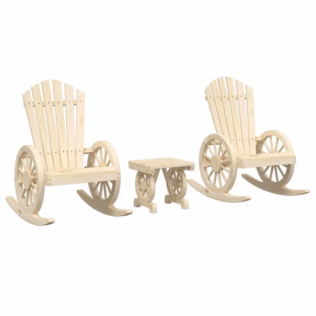 Maison Exclusive - Set da giardino a 3 pezzi in legno massello di abete