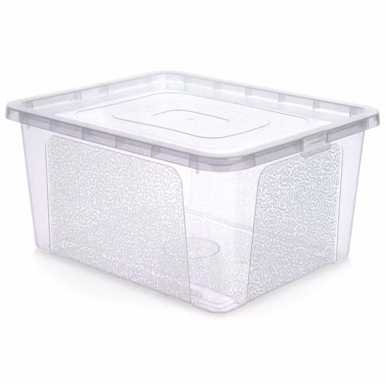 Contenitore in plastica, grande cassone porta giocattoli, 20 l, coperchio
