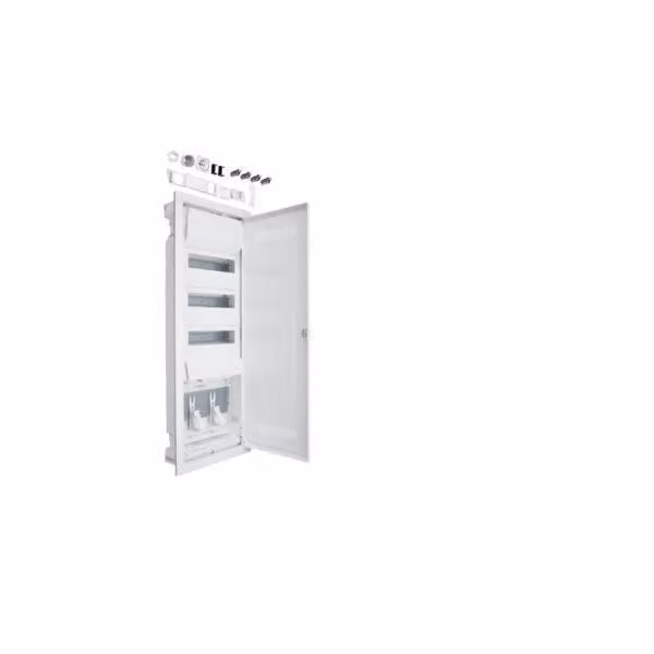HAGER VH603WWH con presa di corrente e sportello in plastica (VH603WWH)