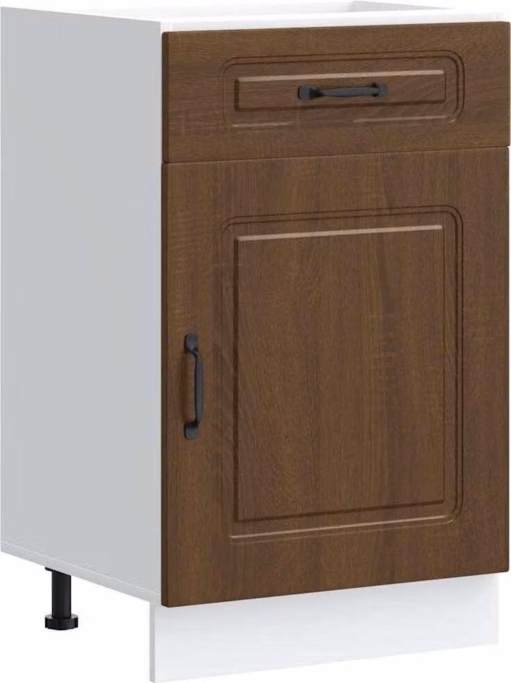 Base da Cucina Kalmar Rovere Marrone in Legno Multistrato