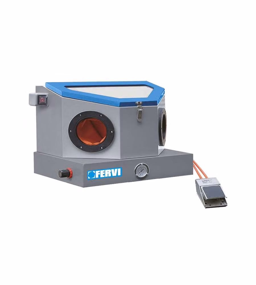 Fervi Mini Sabbiatrice da Banco Multicolore 410x310x200 mm per Orafi