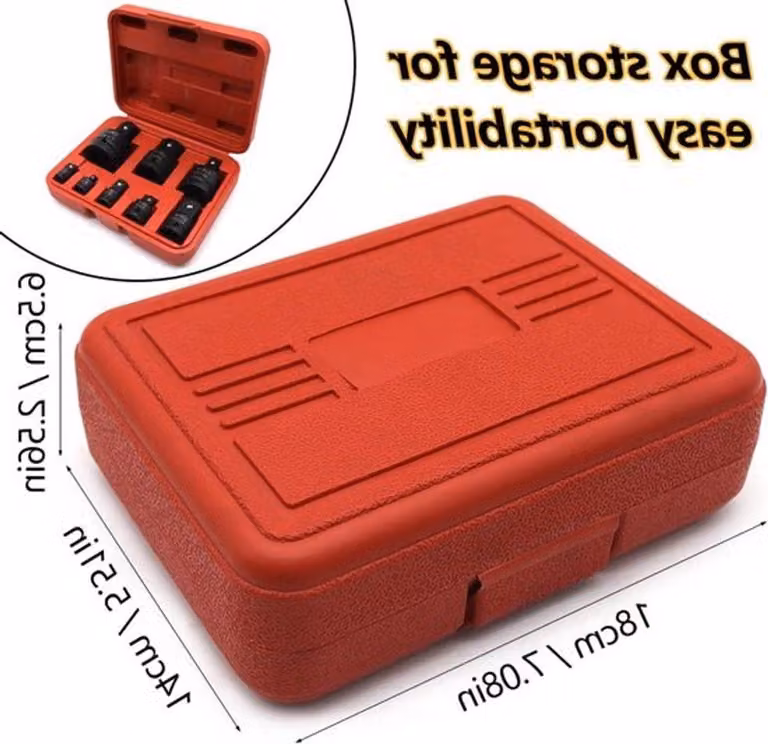 Set di 8 adattatori per cricchetti/utensili con misure da 1/4, 3/8, 1/2 e 3/4 di pollice – Riduttori universali per chiavi dinamometriche e avvitatori
