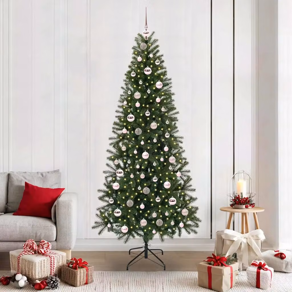 Albero di Natale artificiale verde vidaXL in PE e PVC, Altezza: 210 cm
