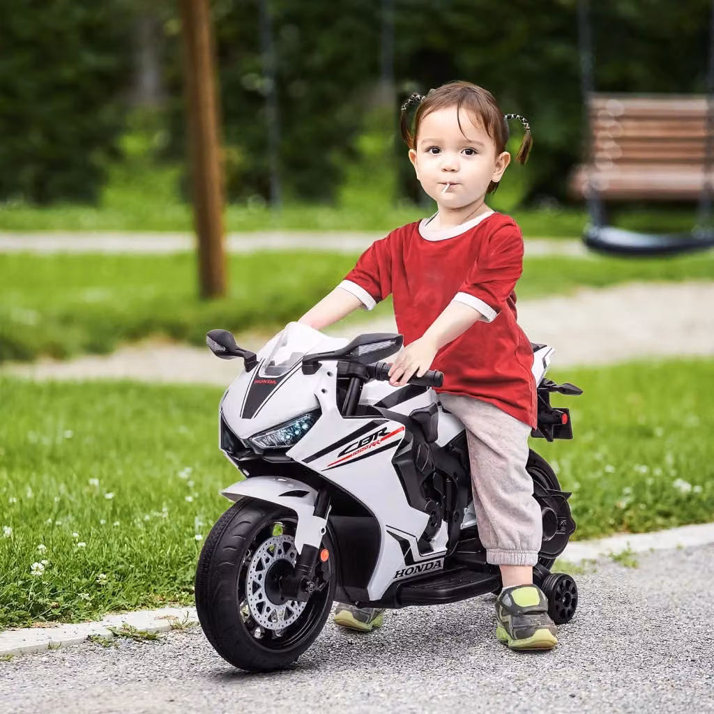 Moto Elettrica Honda CBR 1000RR per Bambini con Batteria Ricaricabile, Colore Bianco – 2