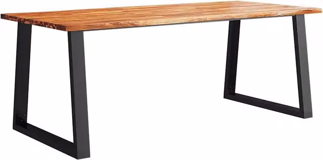 Tavolo da Pranzo | Tavolo da cucina Bordi Vivi 200x90x75 cm Legno Massello Acacia