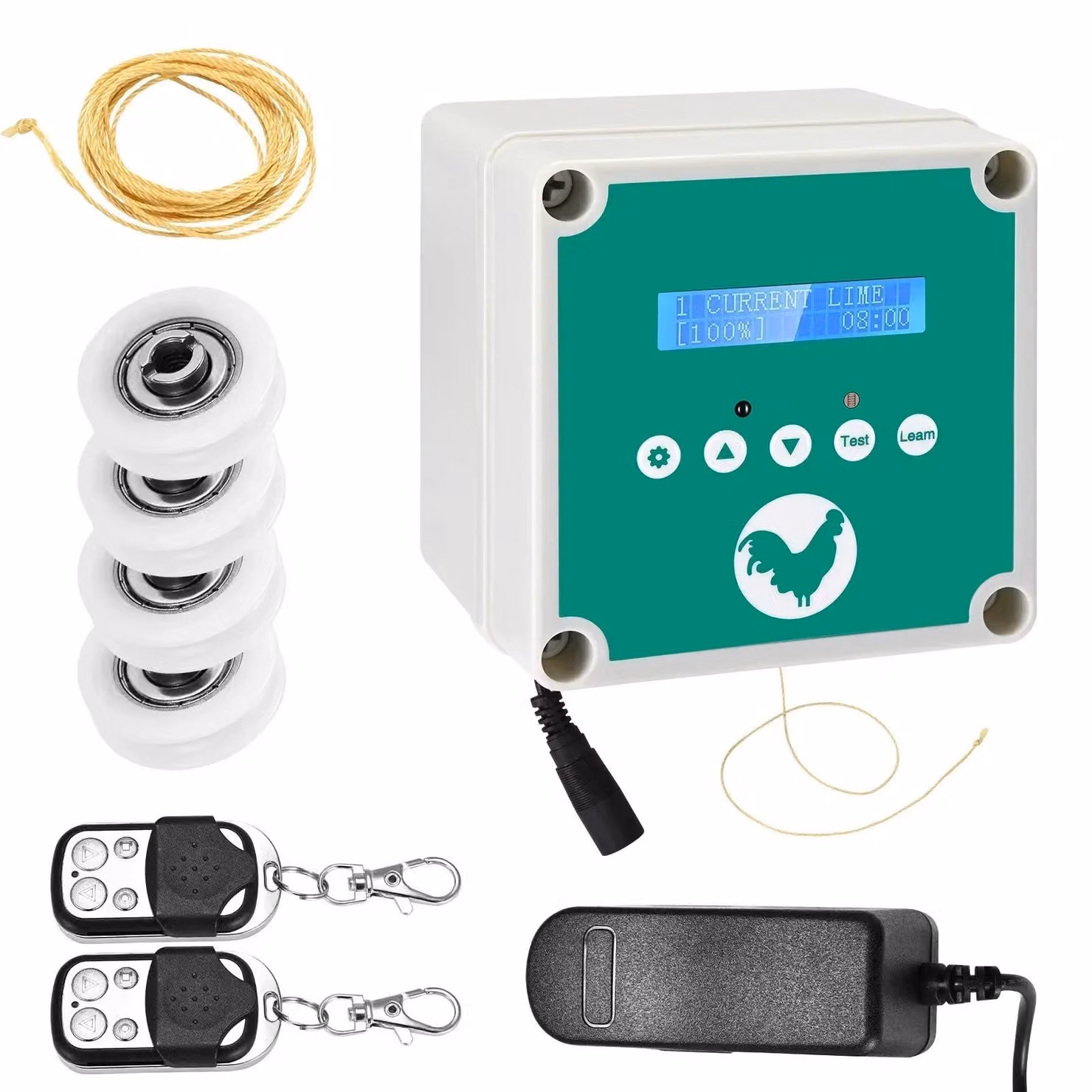 Porta automatica per pollaio - Porta a battente automatica - Porta per pollaio - Porta automatica per pollaio con timer - Apriporta elettrico