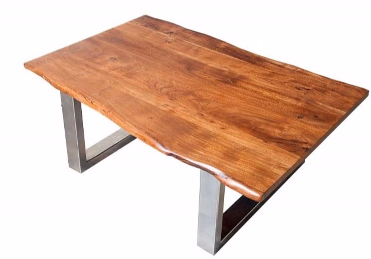 Casa Padrino tavolino di design in legno massello di acacia marrone naturale 120 x H. 45 cm - tavolo da salotto