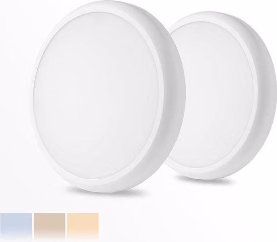 Lampada da soffitto a LED moderna 18 W, 2200 lm, Ø 23 cm, 3 CCT, rotonda