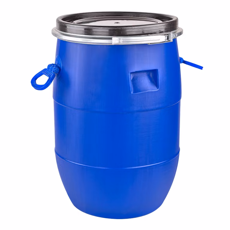 Fusto da mash Fusto da vino a collo largo Fusto da fermentazione Fusto da sidro Fusto per bevande Barile 60 l blu