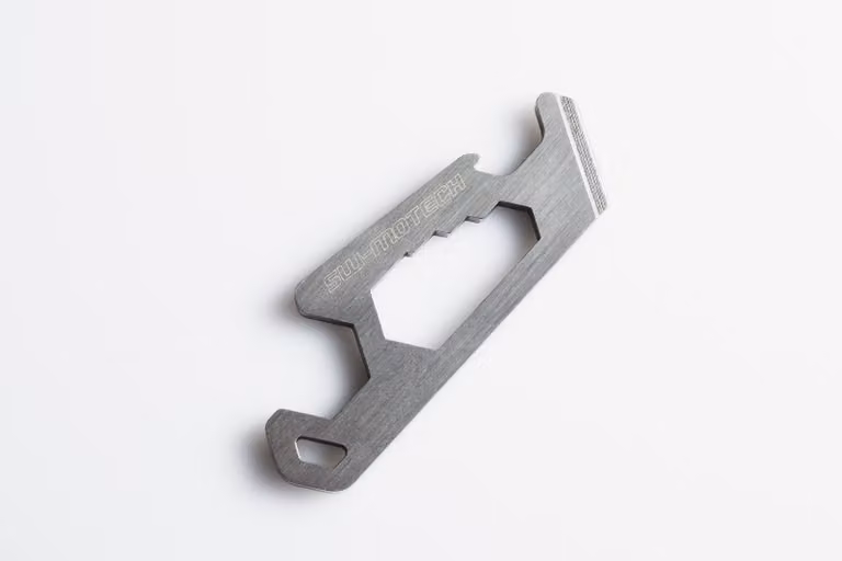 Portachiavi multitool SW-MOTECH in acciaio inox con logo