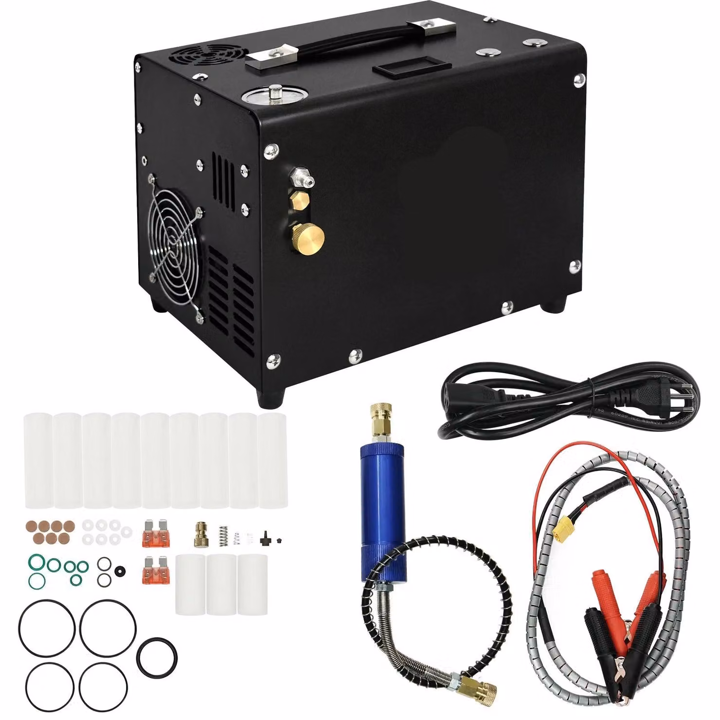 Compressore d'aria portatile ad alta pressione - 300 bar - 4500 psi - con sistema di arresto automatico
