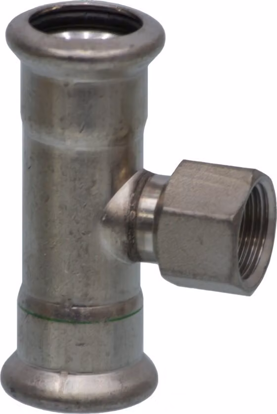 VSH XPress acciaio inossidabile R2718, raccordo a T con filettatura interna, 15 mm x 1/2" x 15 mm