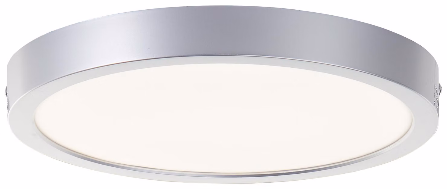 Brilliant G80885/88 Navara Lampada da soffitto 27,5 cm Plastica argento LED integrato