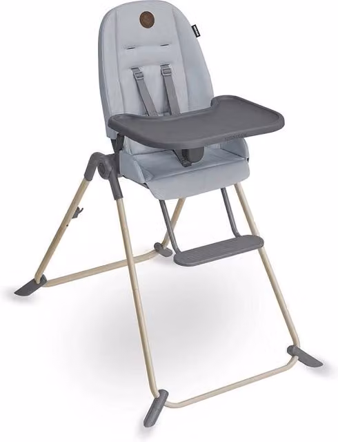 Seduta per Bambini con 3 Posizioni - Seduta Ultracompatta Ripiegabile - Seduta Leggera e Portatile per Bambini - Manico - Materiali 100% Riciclati - 0-3 anni - 0-15 kg - Tavolino per Auto in Colore Beyond Grey