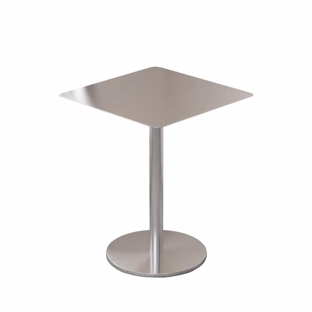 Mobili per la ristorazione Tavolo da bar in acciaio inox Tavolo da bistro commerciale Tavolo quadrato 70x70x75cm