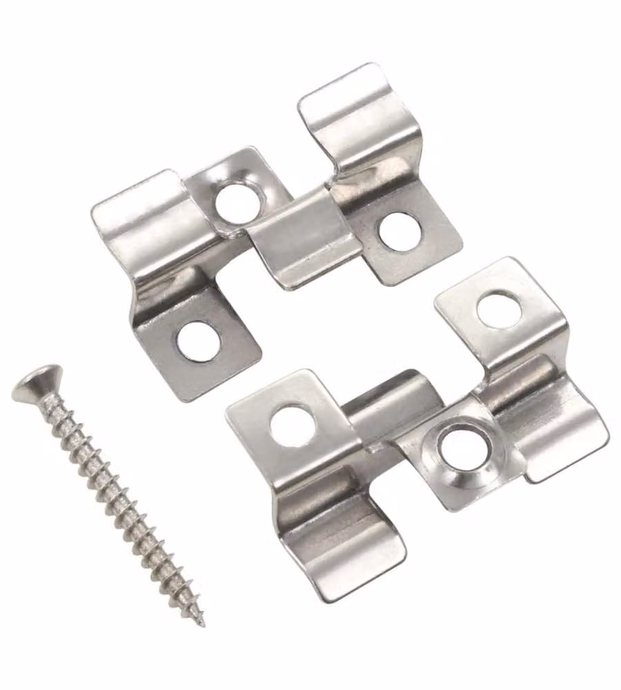 Clip per Decking 100 pz con 200 Viti in Acciaio Inossidabile