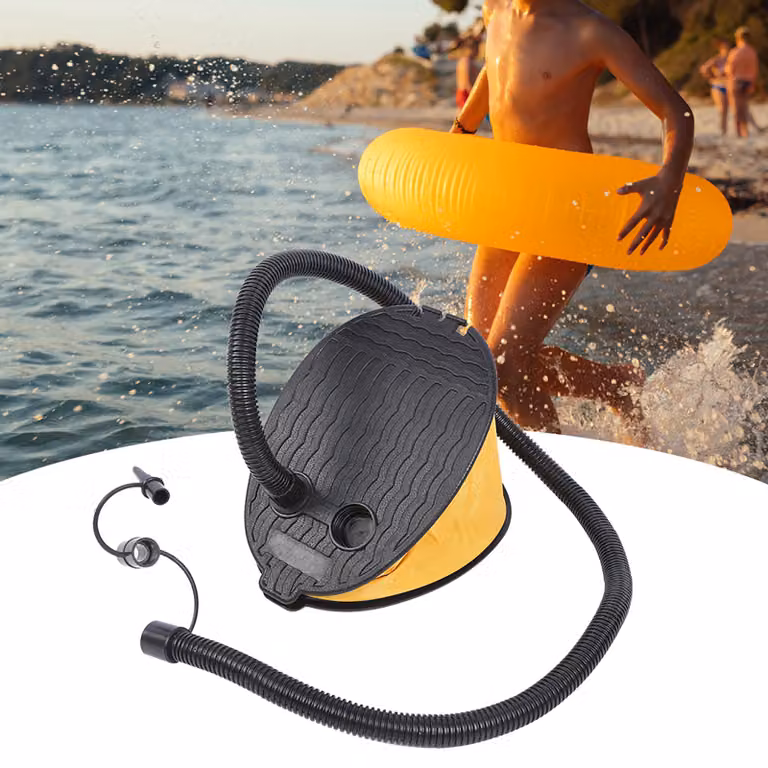 Pompa a pedale, pompa di gonfiaggio, pompa d'aria portatile, pompa di grandi dimensioni, accessorio della piscina