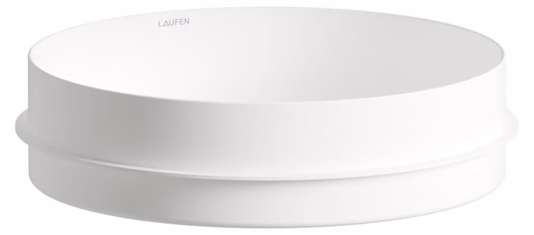LAUFEN UNISONO Cuvette de lavabo, ronde, sans trou pour robinet, sans trop-plein, 375x375x114mm, H517UO37571121, H517UO37571121