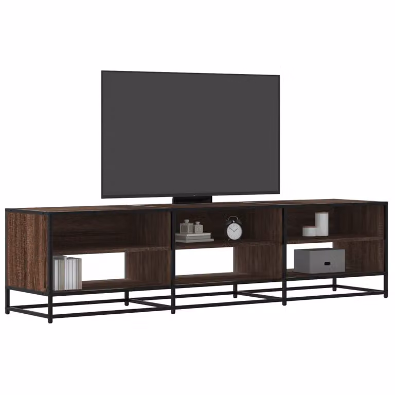 vidaXL Mobile Porta TV in Stile Industrial, Rovere Marrone, L 180 cm x P 40 cm x H 46 cm