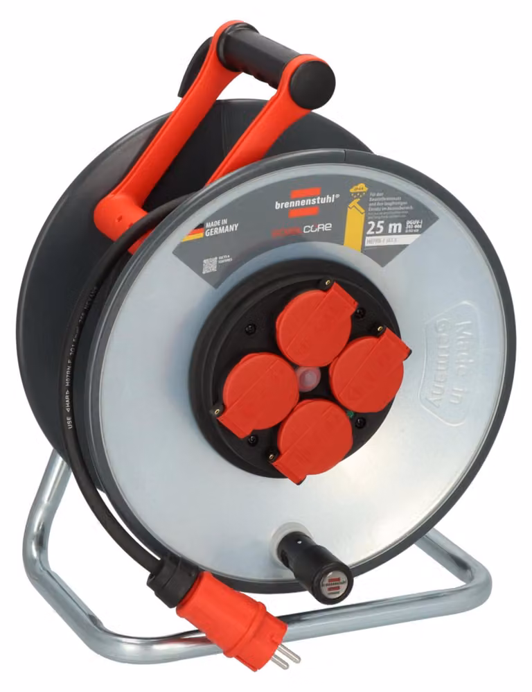 Brennenstuhl professionalLINE Avvolgicavo SteelCore SC 2100 IP44, 25 m H07RN-F 3G1,5 - 9191250110