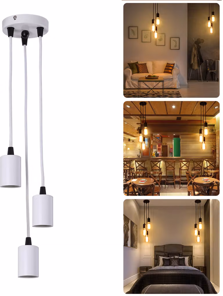 Lampada a sospensione lampada a sospensione E27 vintage lampadario a soffitto per cucina sala da pranzo camera da letto soggiorno decorazione