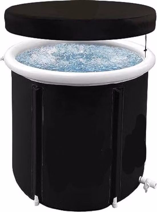 Famanu, vasca da bagno gonfiabile per immersioni a freddo, dimensioni 80 cm x 80 cm