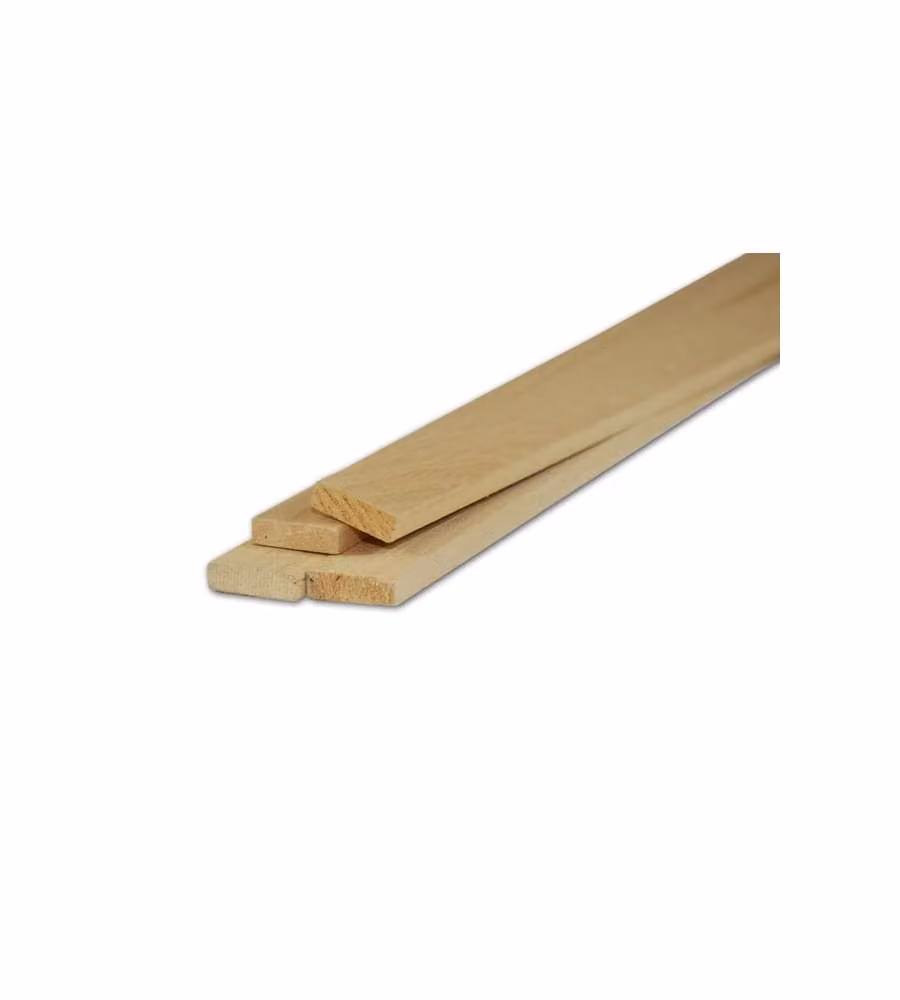 PIRCHER Listelli Samba Piallati 10x20x2500mm Legno Naturale per Interni