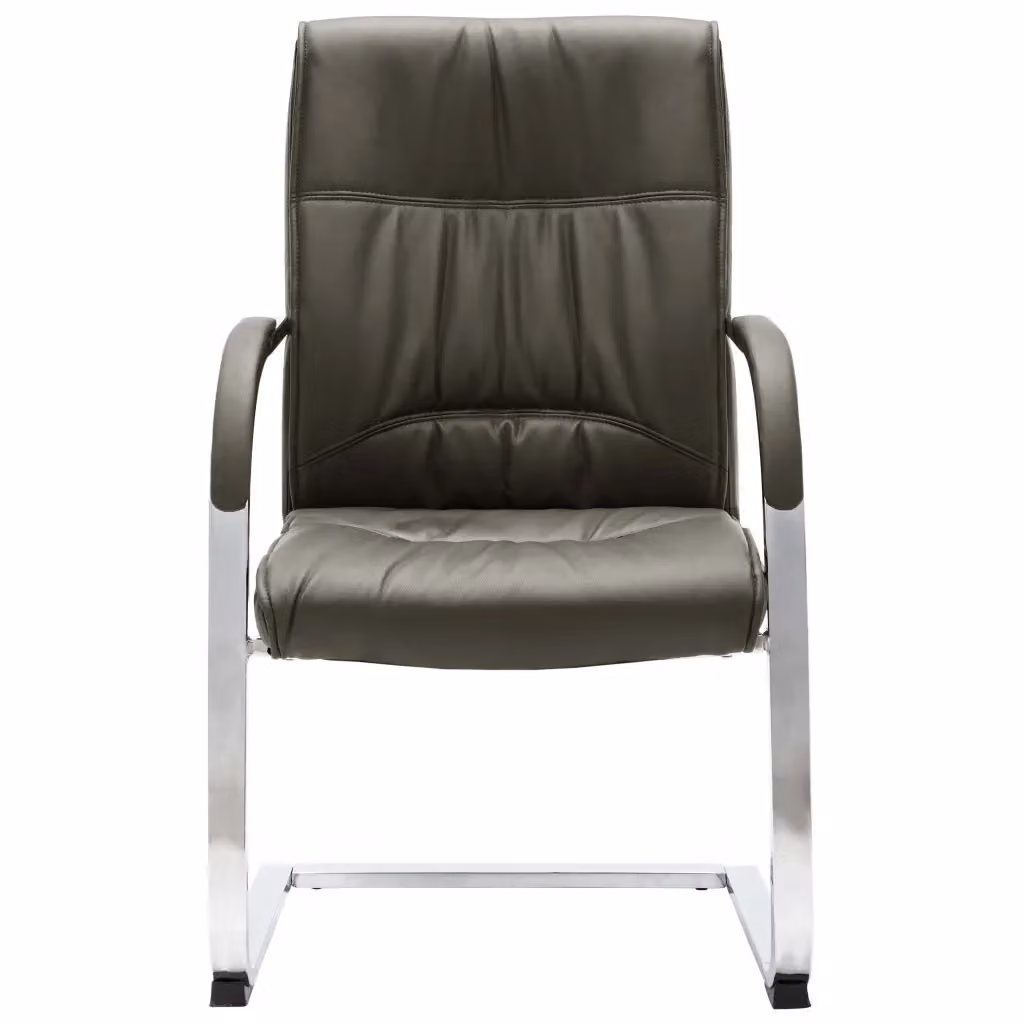 Sedia da Gaming e Ufficio a Sbalzo Grigia in Similpelle con Braccioli, L/P/H: 58 x 67.5 x 110 cm – 2