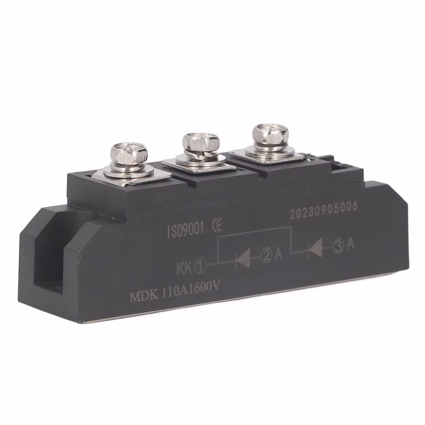 MDK 110A 1600V Modulo diodi raddrizzatori – Catodo comune, uscita 2 in 1, PV antiriflesso, per combiner box / armadio CC