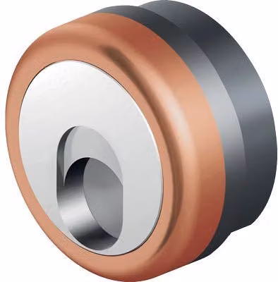Defender Magnetico MRM500 Disec Serratura per porta in acciaio inox color ottone bronzato