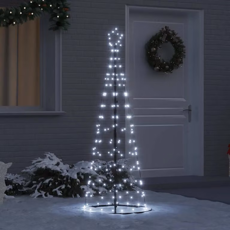 vidaXL Albero di Natale LED EKENAS 250 cm 390 LED Bianco freddo