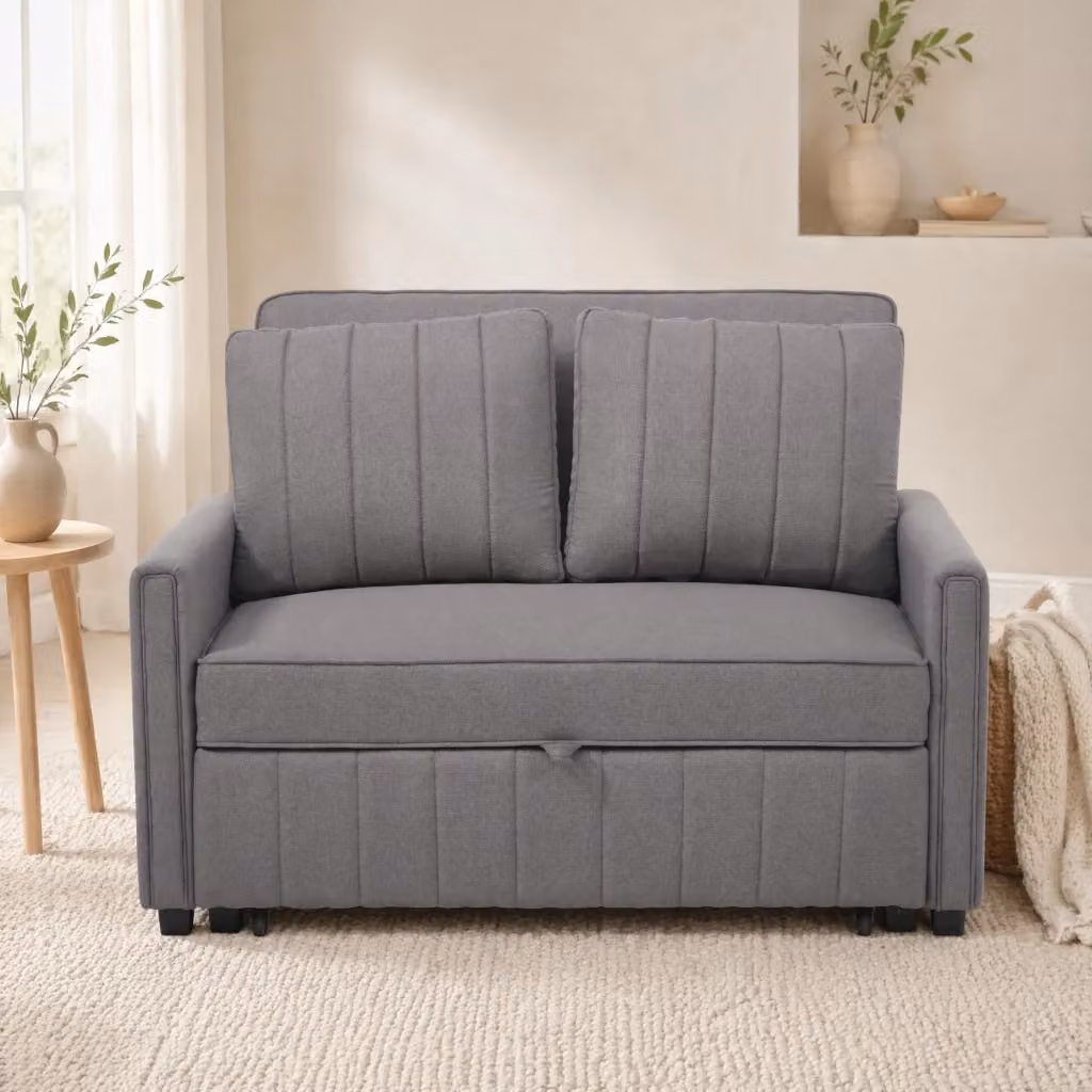 Divano letto pieghevole REDOM Grigio L: 127 cm, P: 75 cm, H: 94 cm – 2