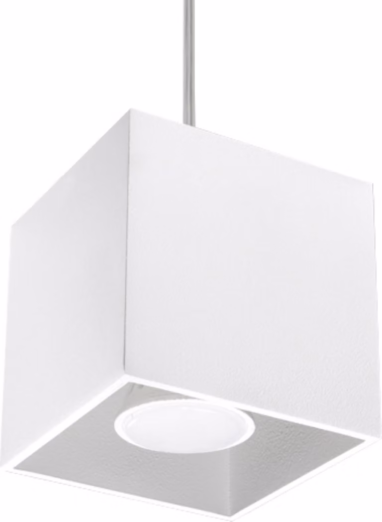 Lampada a sospensione DELTA 1 GU10 Bianco Alluminio LUMILO