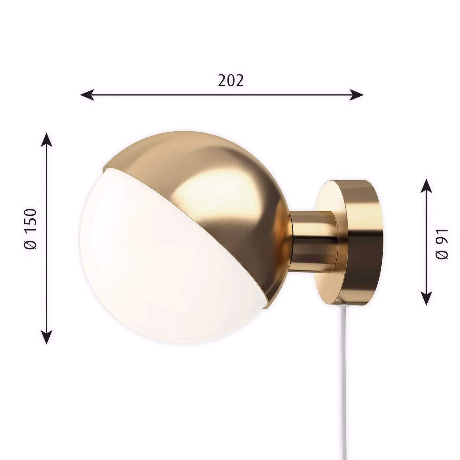 Louis Poulsen Applique da parete di design VL Studio, Ottone / Oro, Corridoio, Ottone, Design, Applique