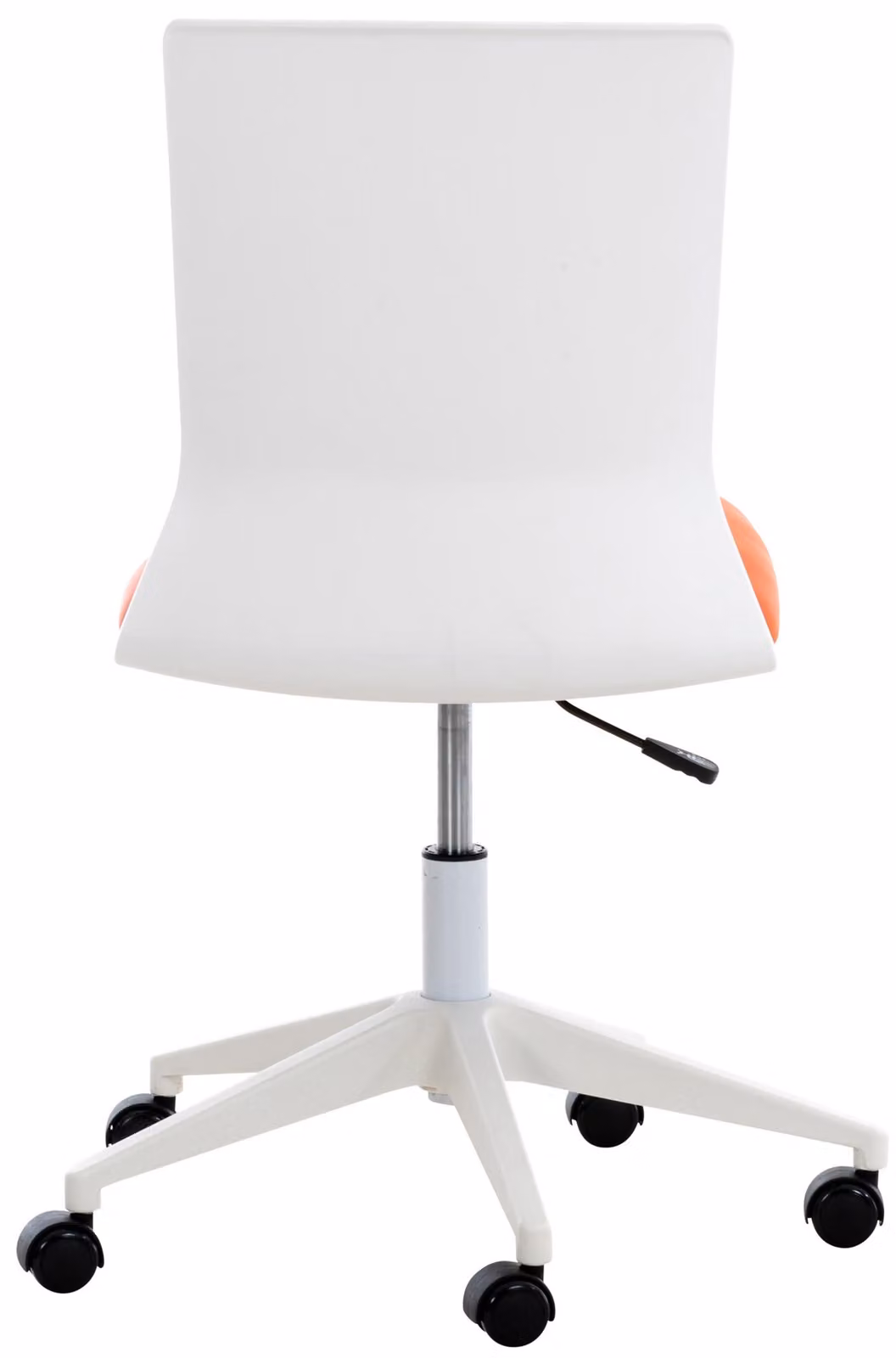 Sedia da ufficio CLP Apolda, ergonomica | Colore: arancione | Materiale: ecopelle