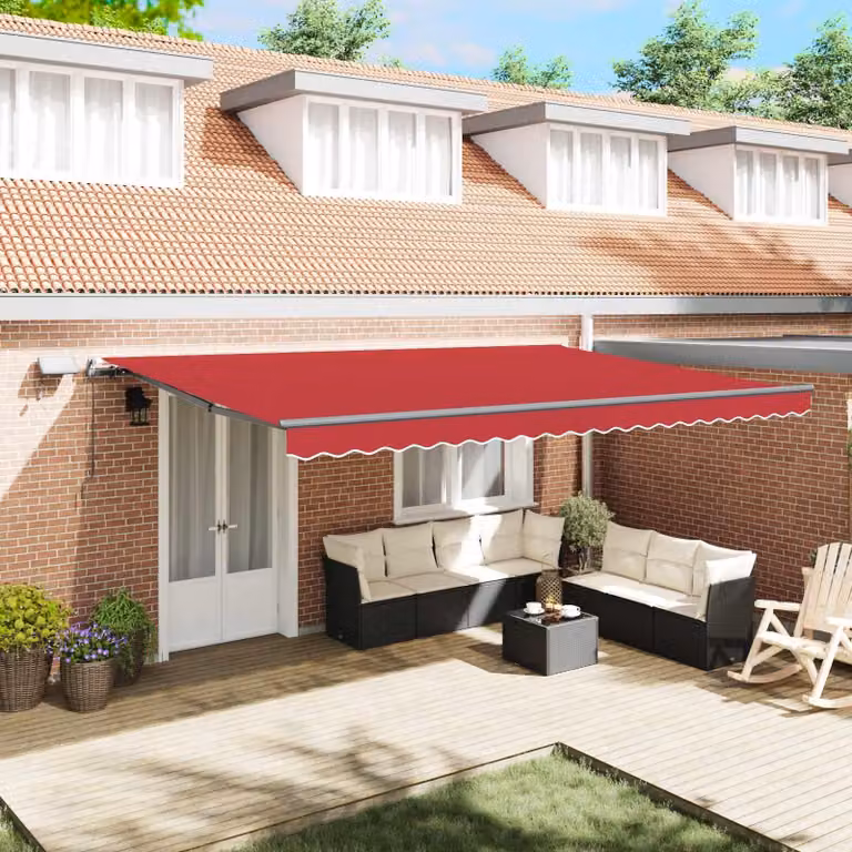 Maison Exclusive - Struttura elettrica per tenda da sole con LED e sensore, dimensioni 3,5 x 2,5 metri