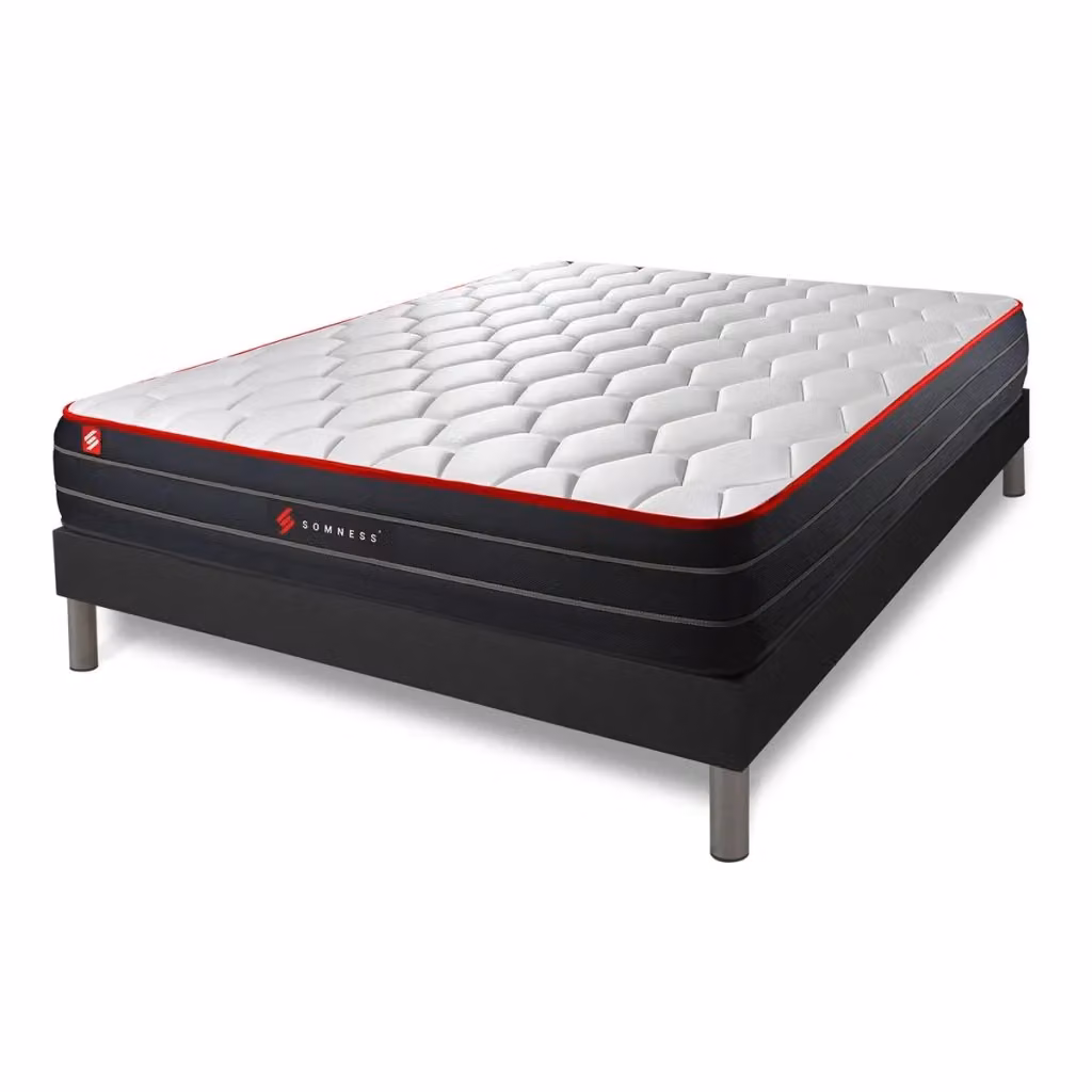 Set materasso e base ibrida Somness Boost in memory foam bianco L/P: 180 x 200 cm – 2