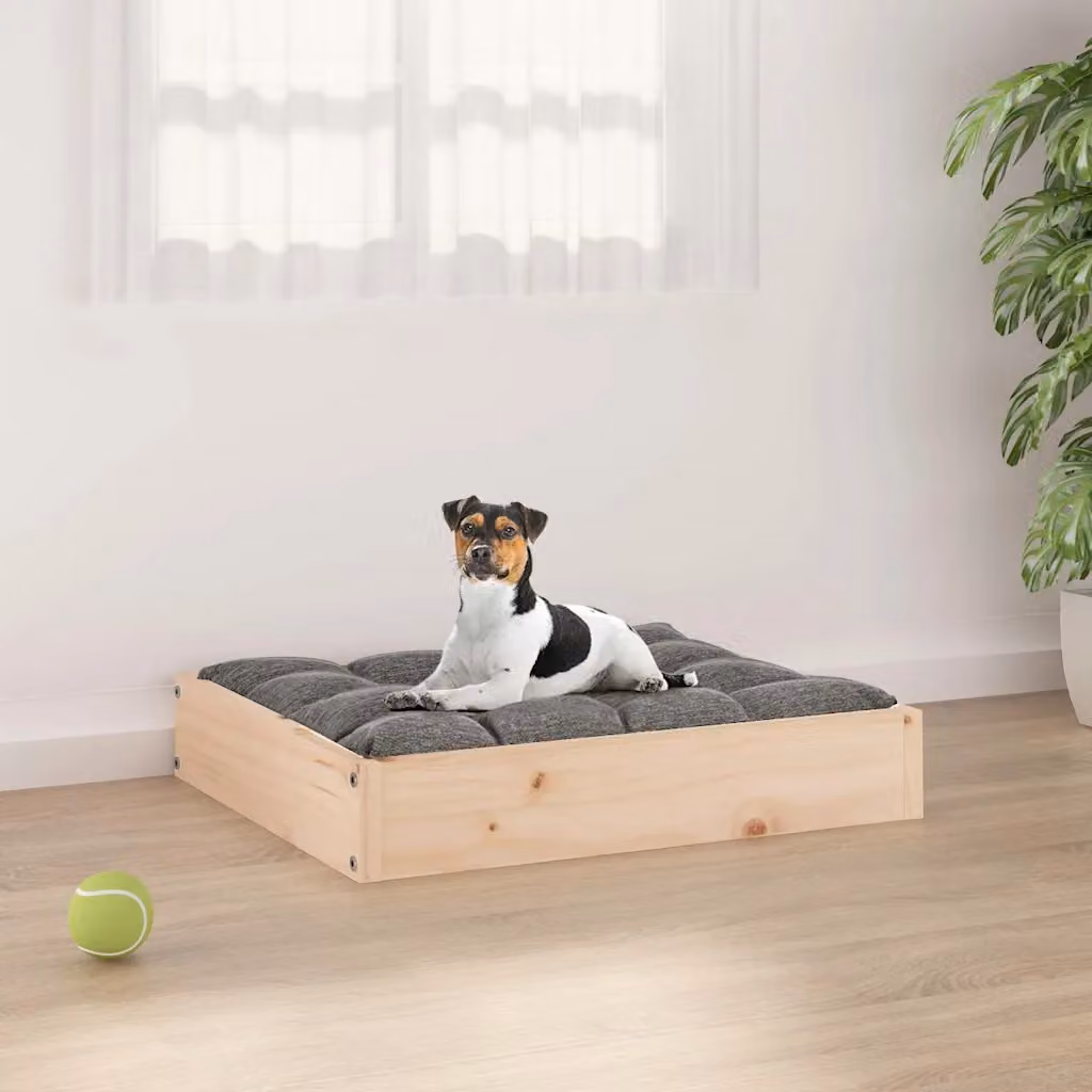 Cuccia per cani vidaXL in legno di pino massello, rettangolare, L 51,5 x P 44 x H 9 cm