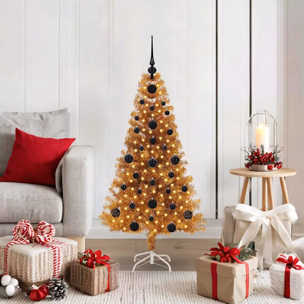 vidaXL Albero di Natale Oro 120 cm PET