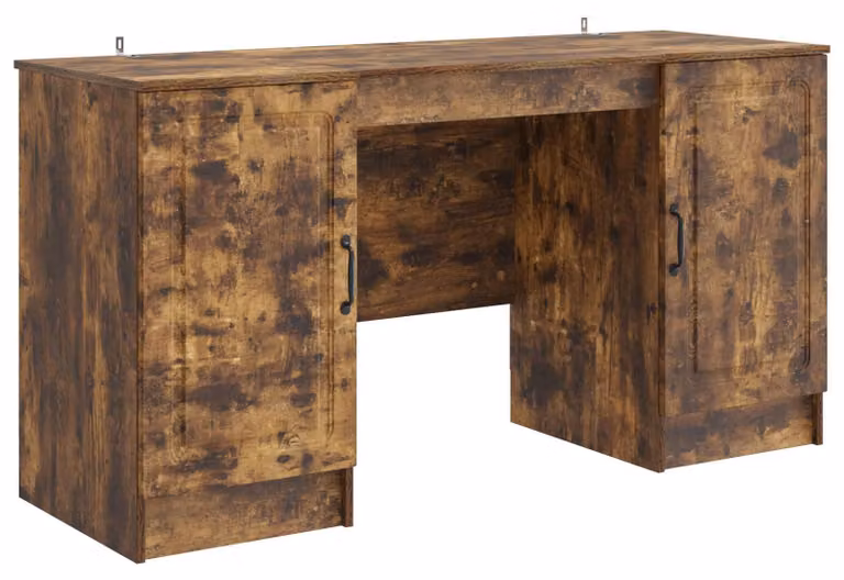 Scrivania Rovere Fumo 142,5 x 50 x 75 cm Legno ingegnerizzato